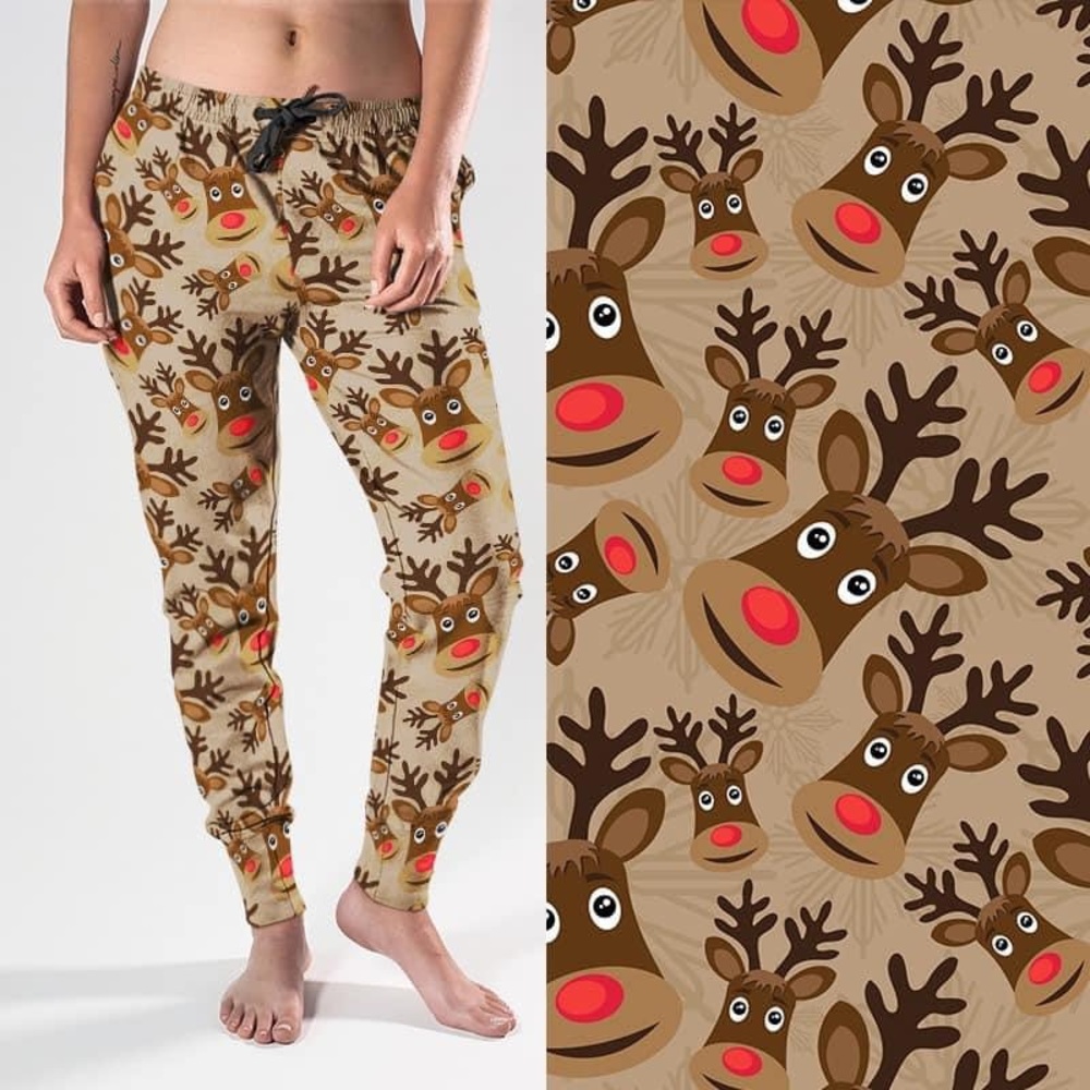Reindeer Christmas joggers WITH POCKETS!